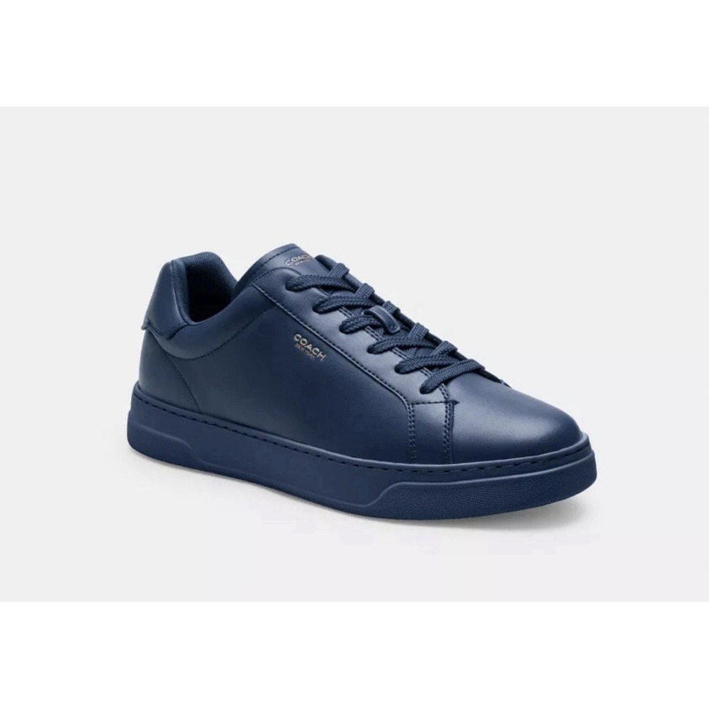 NEW COACH Size 11.5DSneaker Deep Blue High Line All Leather $265